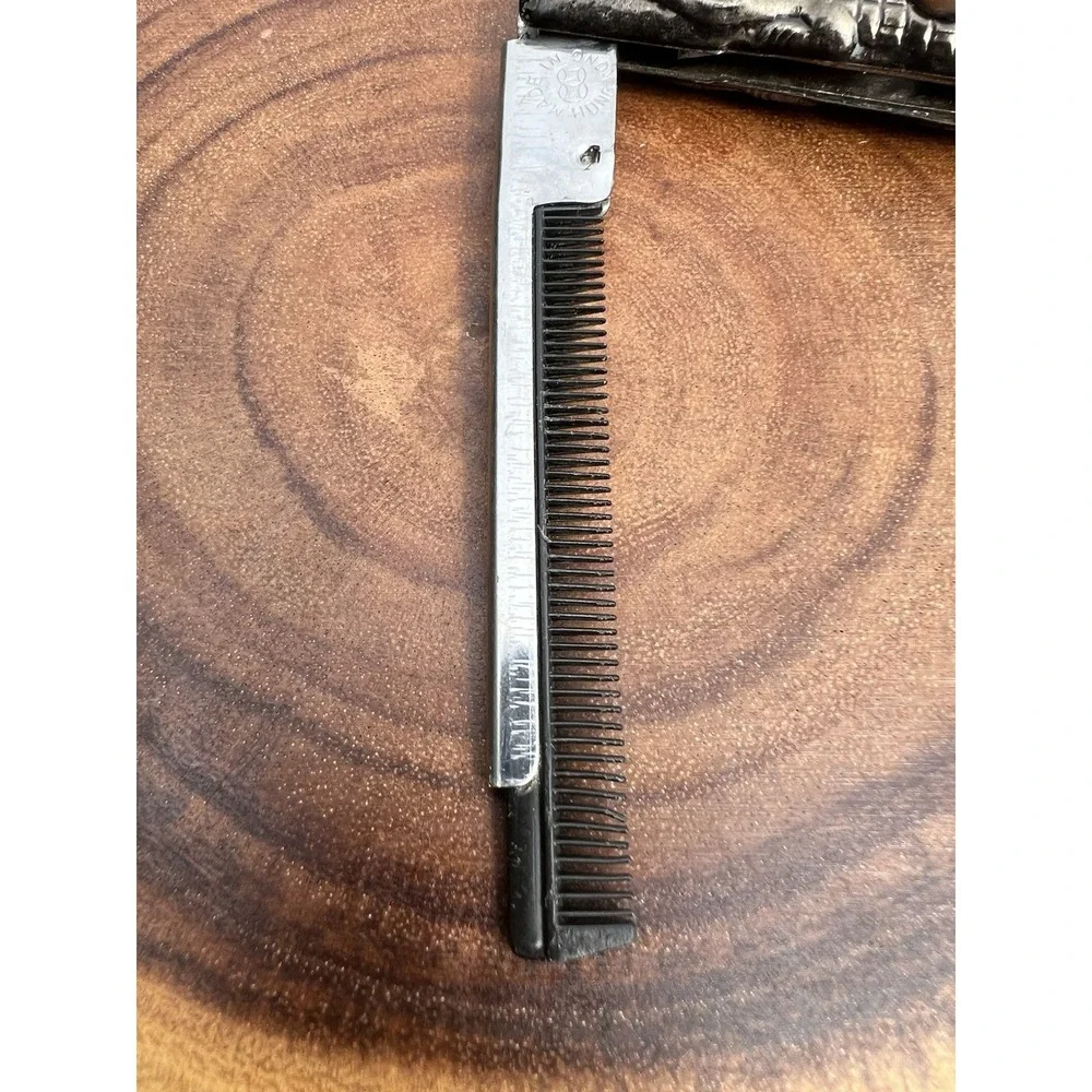 Vintage Folding Alligator Crocodile Pocket Comb 5